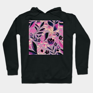 Springtime in the garden pink purple Hoodie